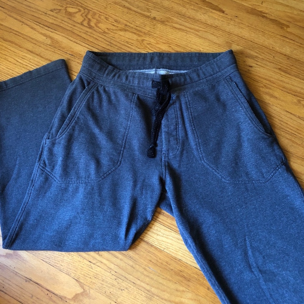 Lululemon Charcoal Grey Cotton Fleece Sweatpants